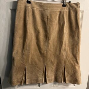 Ann Taylor LOFT suede Skirt 8